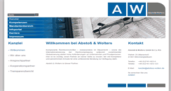 Desktop Screenshot of abstoss-wolters.de